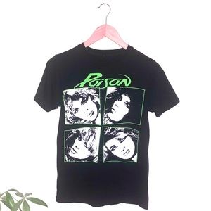 Vintage Poison band t-shirt slim fit size small